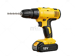 黄色电动钻机工具展示