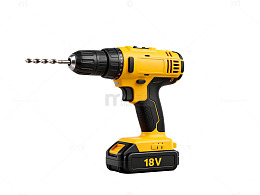 黄色电钻工具展示