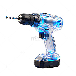 科技感电动钻具设计图