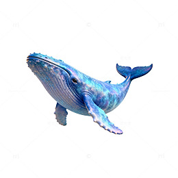 蓝鲸图像艺术绘画