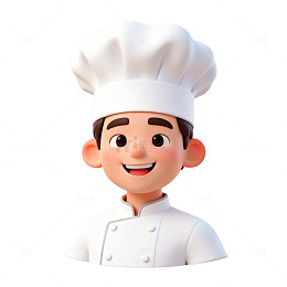 厨师卡通形象可爱