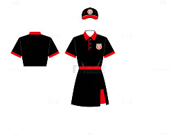 黑红运动装制服设计