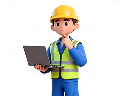 卡通工程师设计素材