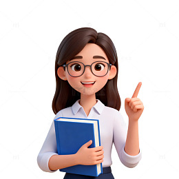 卡通教师教学插图