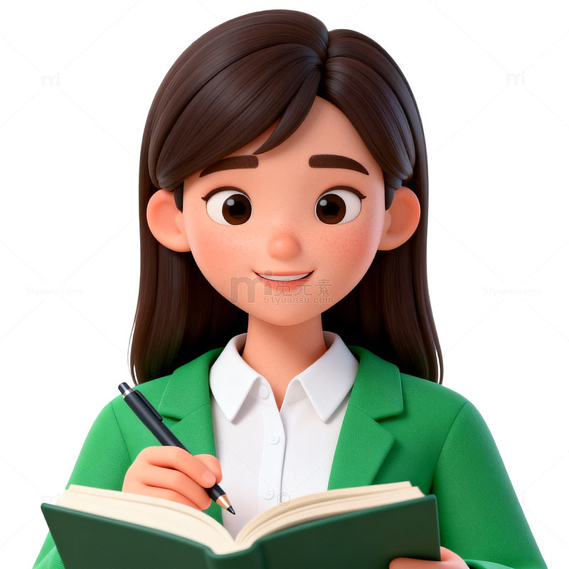 卡通女性写作素材
