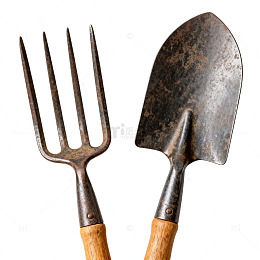 复古园艺工具组合