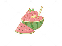 西瓜下午茶夏日