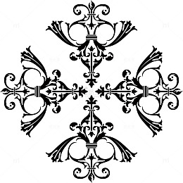 复古宫廷华丽花纹花边纹路纹饰