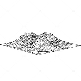 地形矢量线稿