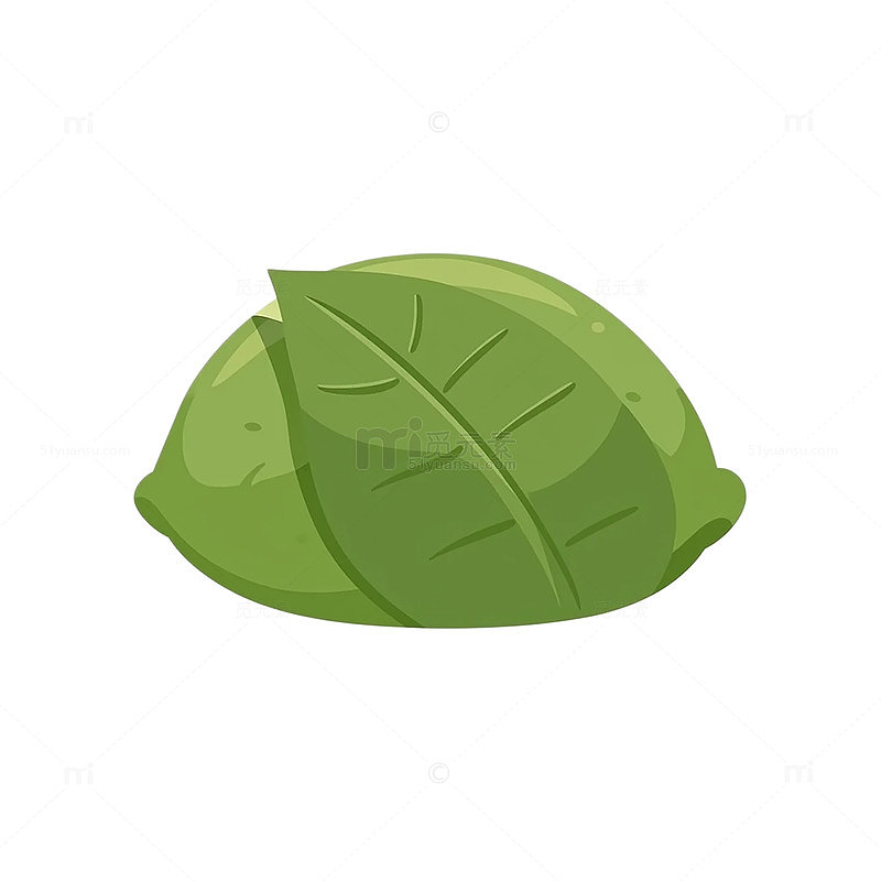 绿意盎然的手工青团