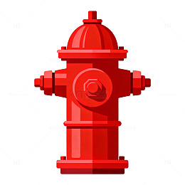 红色消防栓图标设计素材
