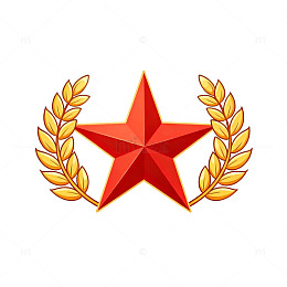 红星徽章图案