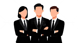 商务团队形象插画设计素材