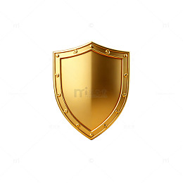 金盾图标装饰元素设计素材