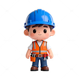 卡通建筑工人形象设计素材