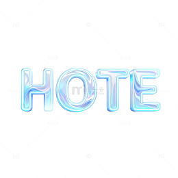 霓虹灯效果字母设计素材