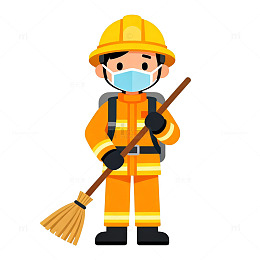 消防员卡通形象设计素材