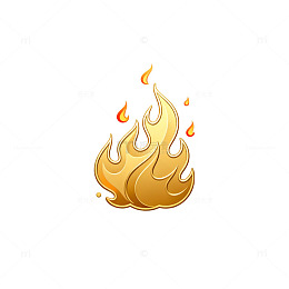 卡通火焰元素设计图标