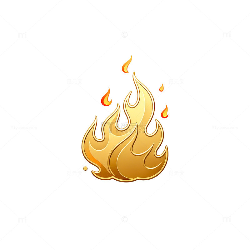 卡通火焰元素设计图标
