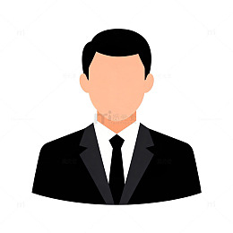 商务人物头像透明背景矢量图