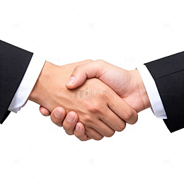 商务握手合作成交