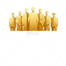 抽象金色人物背景图