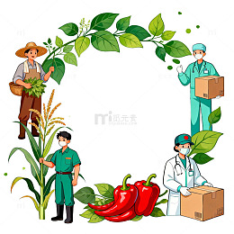 农业食品主题插画设计素材