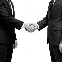 商务握手城市背景合作
