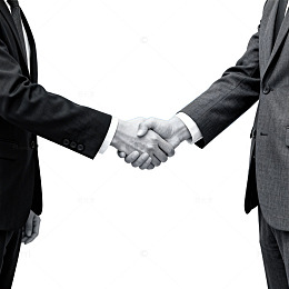 商务握手城市背景