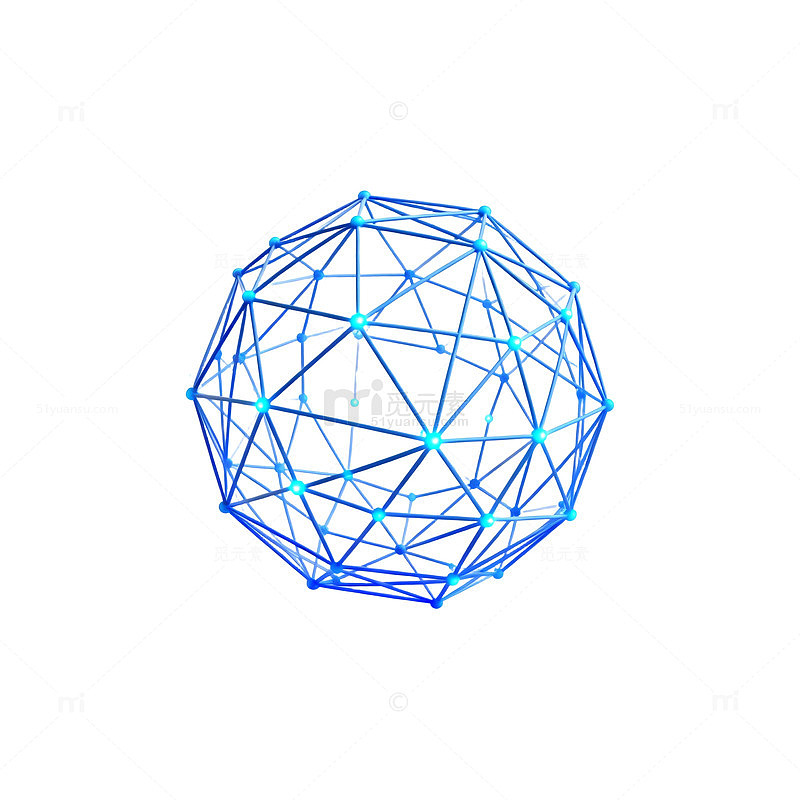 科技感立体几何图形设计元素