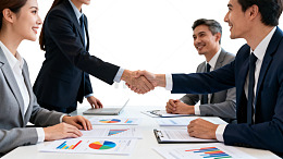 商务会议握手合作