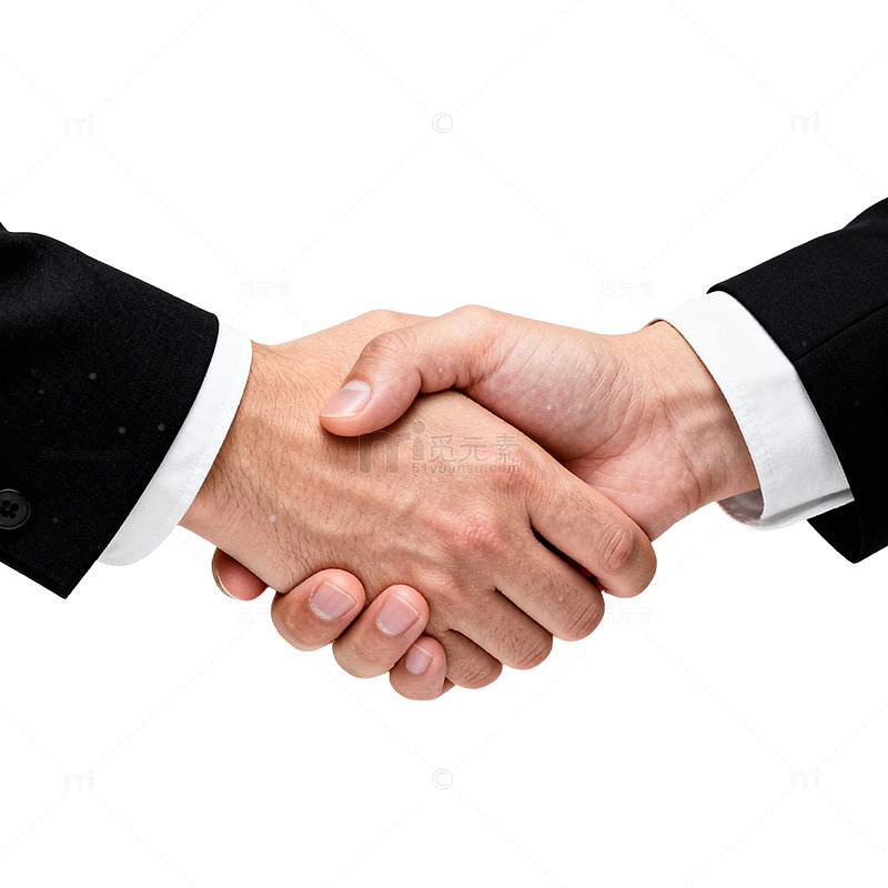 商务握手合作成交