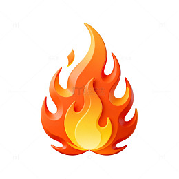 卡通火焰图标设计元素