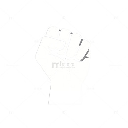 简洁风格拳头力量图标