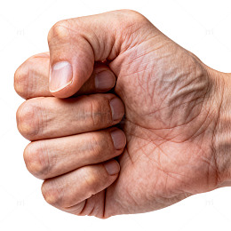 握拳特写人手皮肤
