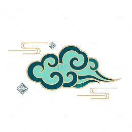 传统云纹图案装饰素材