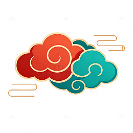 中国风祥云图案装饰素材