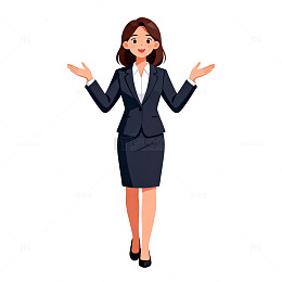 商务女性图标设计元素