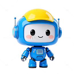 可爱卡通机器人造型设计素材