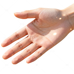 柔和光效手部特写