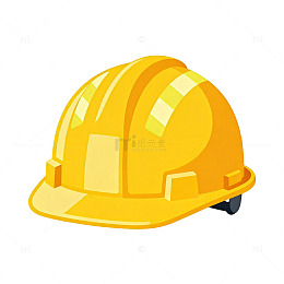 卡通安全帽插画素材