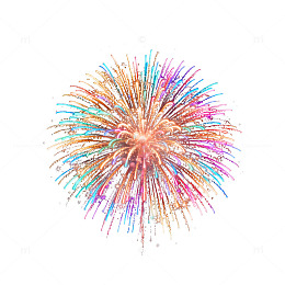 绚丽夜空烟花绽放