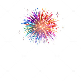 绚丽烟花节日庆典图案