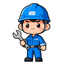 卡通建筑工人形象设计元素