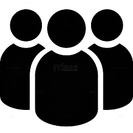 简约三人图标素材