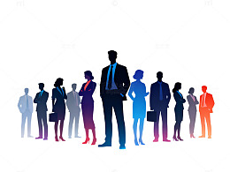 商业人物剪影插画素材