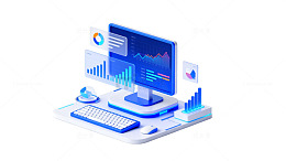 科技风数据分析界面设计图