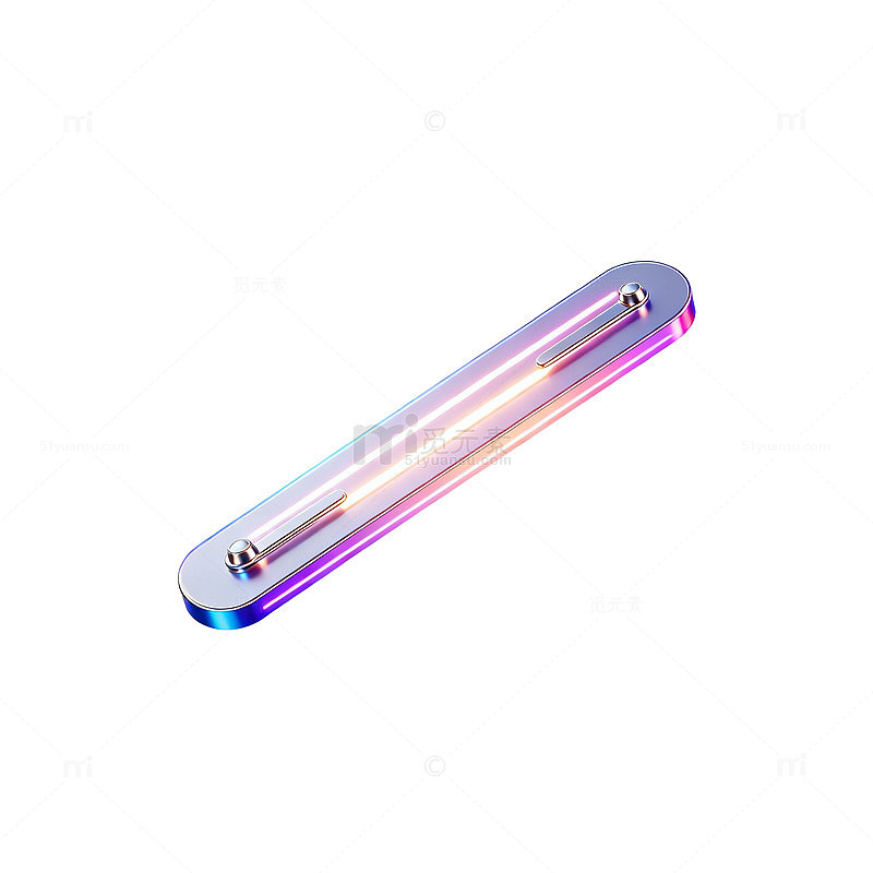 彩虹光效玻璃棒设计元素