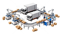 智能化工厂物流运输模型