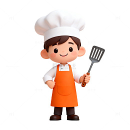 卡通厨师形象设计素材